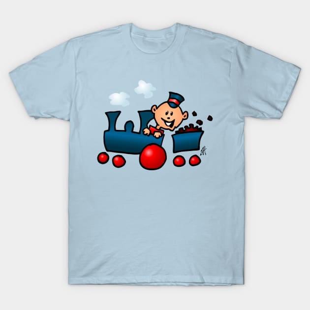 Train T-Shirt by Cardvibes